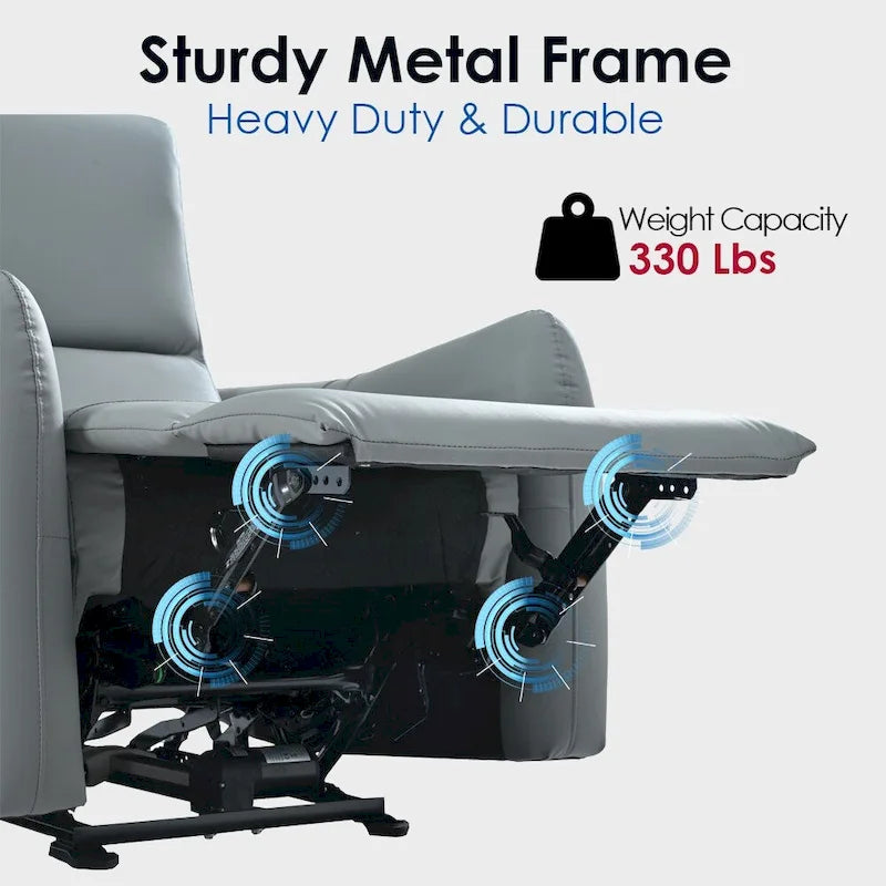 Power Recliner Wall Hugger,Small Power Recliner for Living Room,Electric Recliner for small space,Reclining Sofa