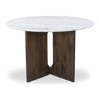 NADAAL STUDIOS Brelline, Round Dining Table With Cross Legs - 48W x48D x30H