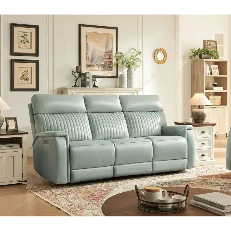 83.5 Leather Zero Gravity Power Reclining Sofa with Power Headrest and Power Lumbar,USB&USB-C Port