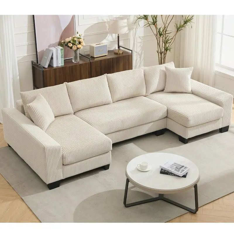 114  Pull Out Sleeper Sofa Bed,Adjustable Sleeper Sofa,Corduroy Sofa