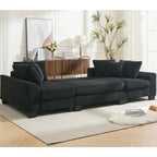 114  Pull Out Sleeper Sofa Bed,Adjustable Sleeper Sofa,Corduroy Sofa