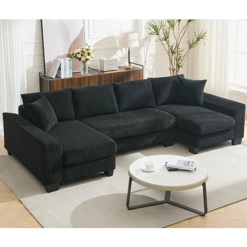 114  Pull Out Sleeper Sofa Bed,Adjustable Sleeper Sofa,Corduroy Sofa
