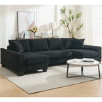 114  Pull Out Sleeper Sofa Bed,Adjustable Sleeper Sofa,Corduroy Sofa