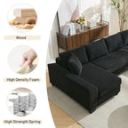 114  Pull Out Sleeper Sofa Bed,Adjustable Sleeper Sofa,Corduroy Sofa