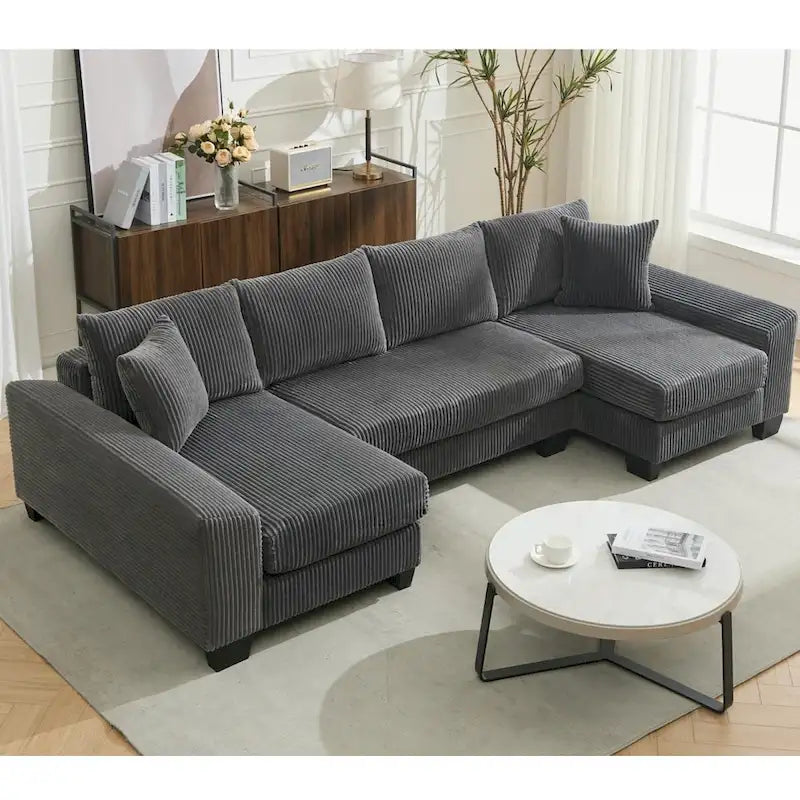 114  Pull Out Sleeper Sofa Bed,Adjustable Sleeper Sofa,Corduroy Sofa
