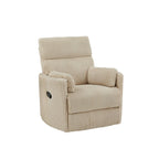 Montclair Plush Corduroy Fabric Manual Swivel Glider Recliner by iNSPIRE Q Classic