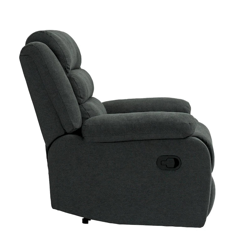 Modern 36 W Cotton/ Corduroy Push Back Manual Recliner Chair