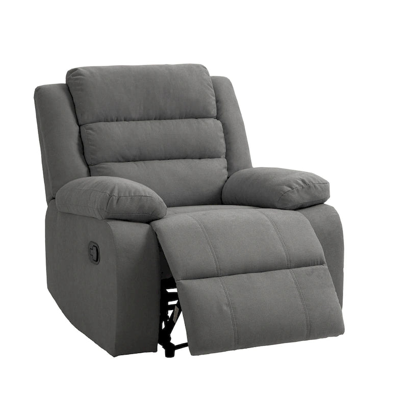 Modern 36 W Cotton/ Corduroy Push Back Manual Recliner Chair
