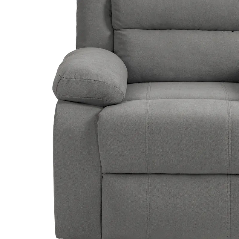 Modern 36 W Cotton/ Corduroy Push Back Manual Recliner Chair