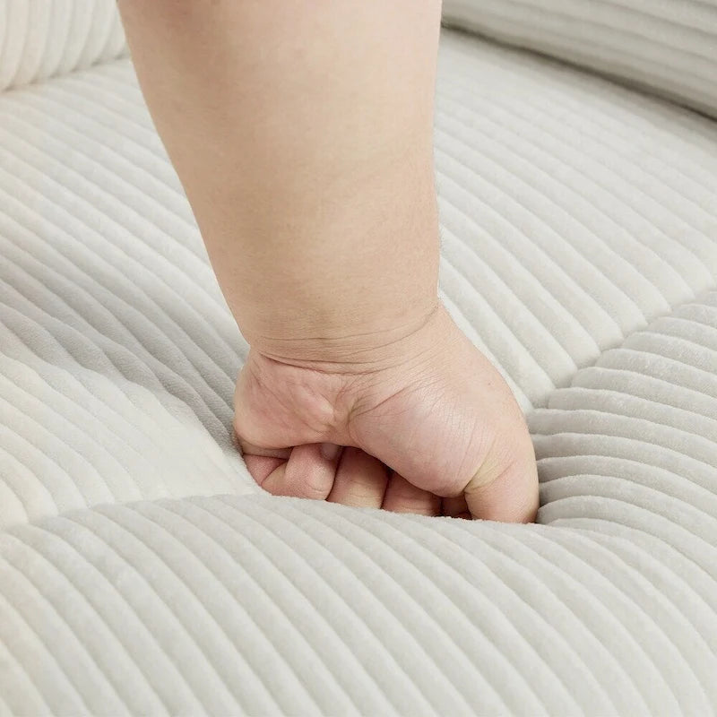 Modern 36 W Cotton/ Corduroy Push Back Manual Recliner Chair