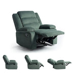 Modern 36 W Cotton/ Corduroy Push Back Manual Recliner Chair