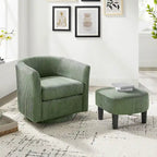 26.38 Swivel Arm Chair with Ottoman