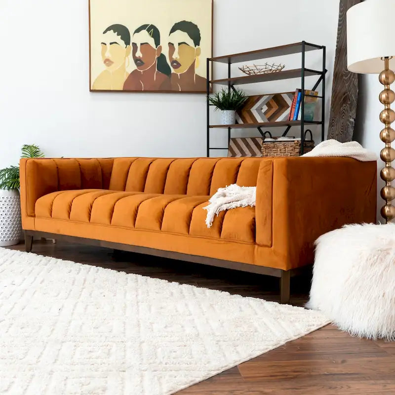 Jasmine Mid Century Modern Luxury Boucle Couch