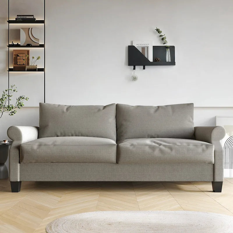 CraftPorch Classic Linen Upholstered Sofa