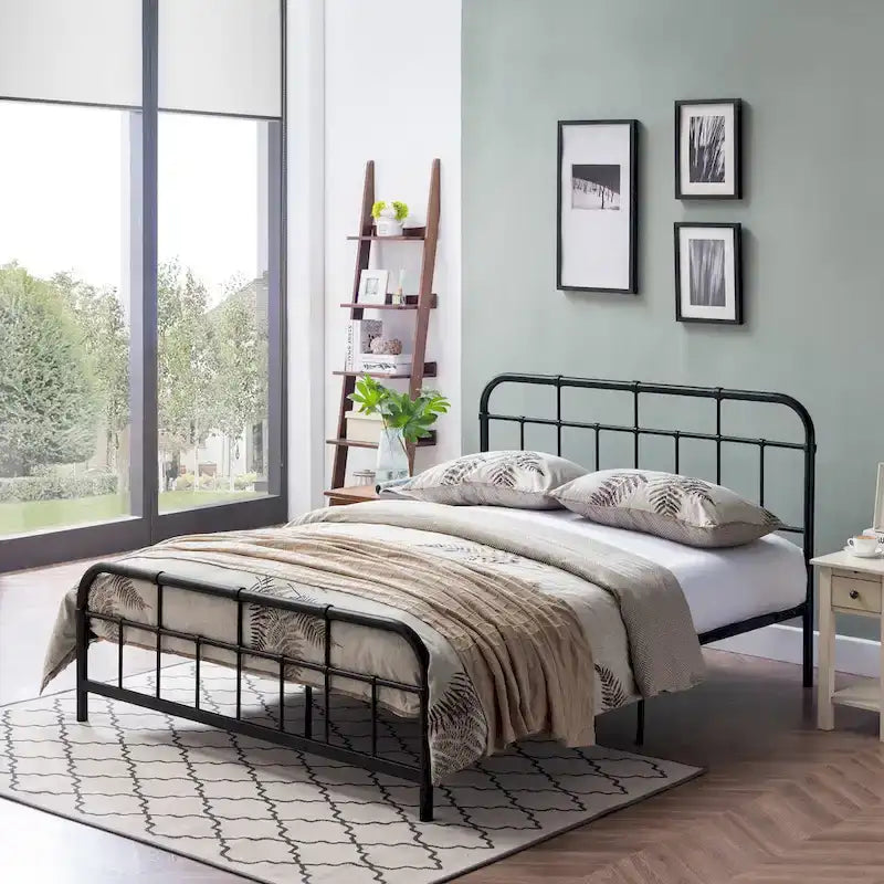 Berthoud Industrial Metal Platform Bed by Christopher Knight Home