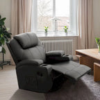 Homall Massage Recliner Chair Swivel Heating Faux Leather Living Room Chair