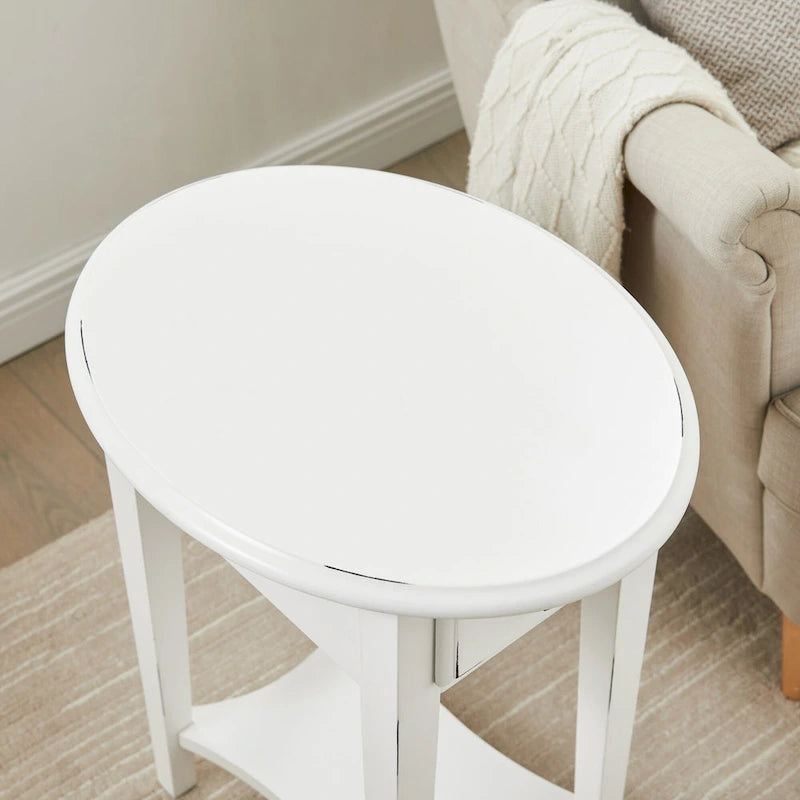 Hardwood Oval Side Table