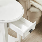 Hardwood Oval Side Table