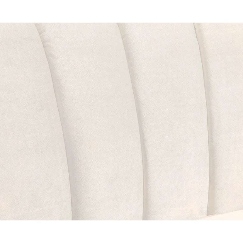 142Velvet Fabric Curve Sectional Sofa - 142