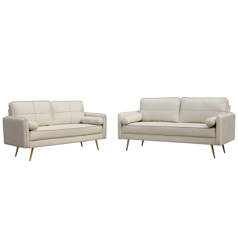 2 Piece Loveseat and Sofa Living Room Set