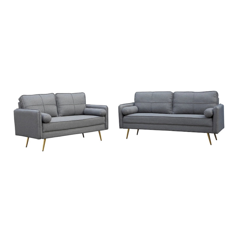 2 Piece Loveseat and Sofa Living Room Set