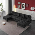 110 4-Seat U-Shaped Upholstered Sectional Sofa