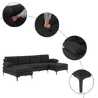 110 4-Seat U-Shaped Upholstered Sectional Sofa