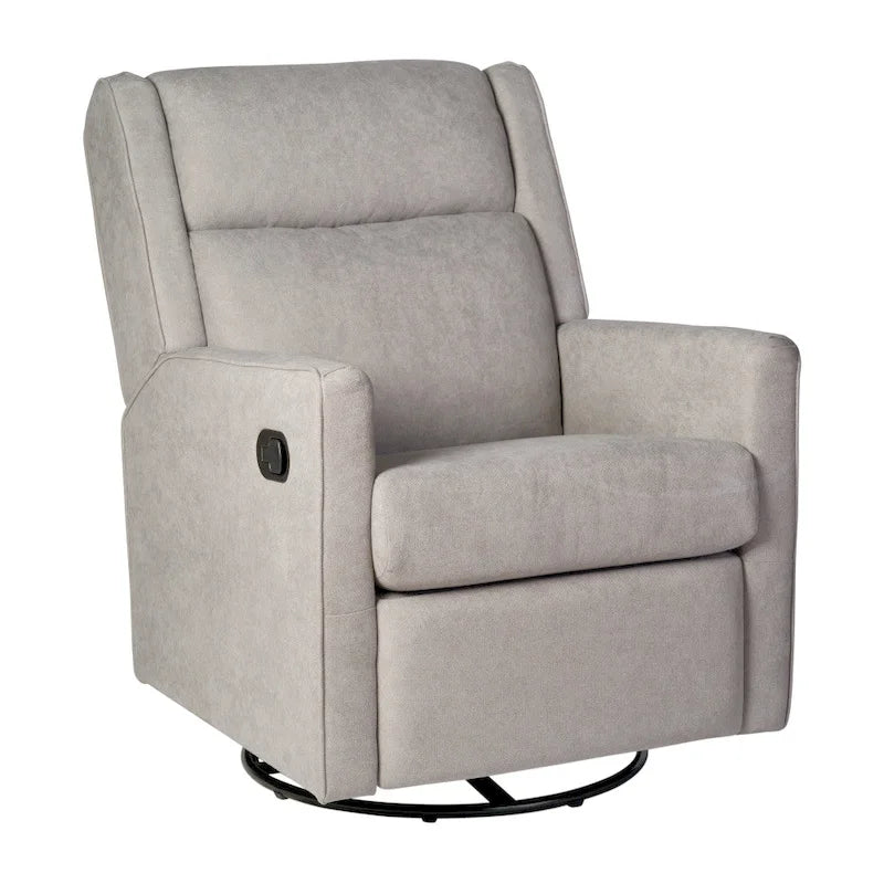 Manual Rocking Recliner Chair with Swivel and Gliding Motion