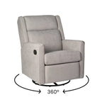 Manual Rocking Recliner Chair with Swivel and Gliding Motion