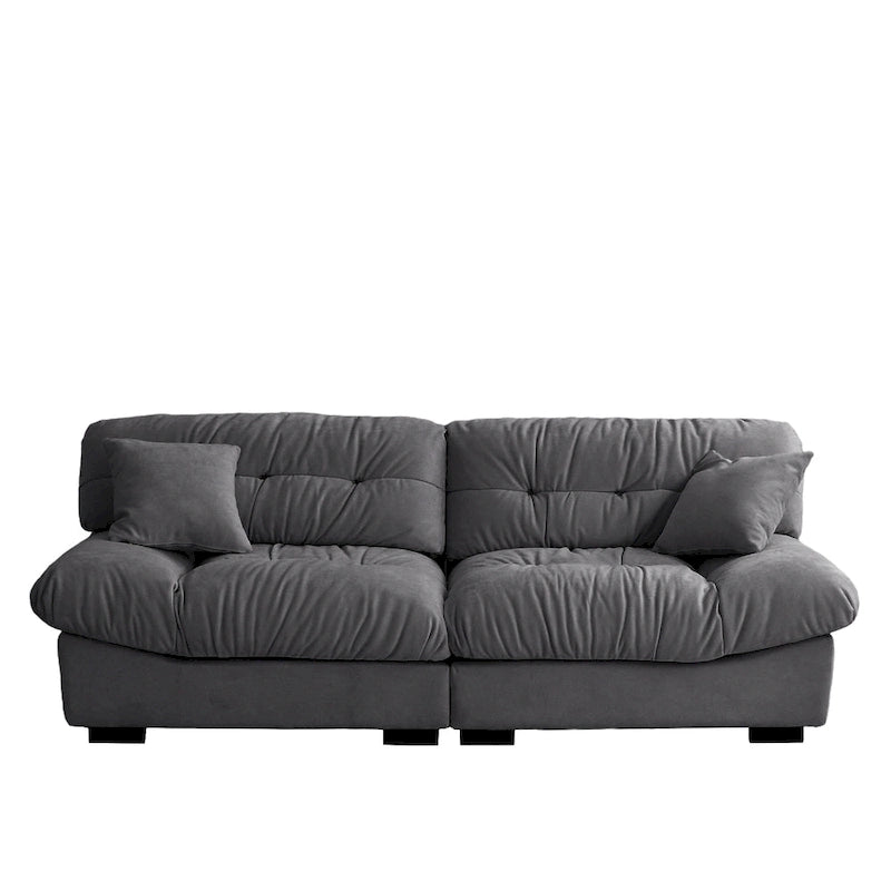 89 Fluffy Cloud Couches Sectional, Modern Minimalist Sofas With Two Pillows