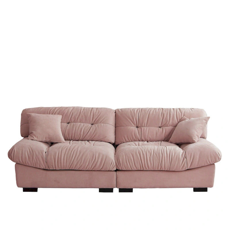 89 Fluffy Cloud Couches Sectional, Modern Minimalist Sofas With Two Pillows