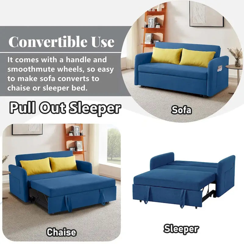 Aukfa Sofa Bed Pull Out Couch Convertible Loveseat Sleeper Sofa Couch