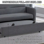 Aukfa Sofa Bed Pull Out Couch Convertible Loveseat Sleeper Sofa Couch