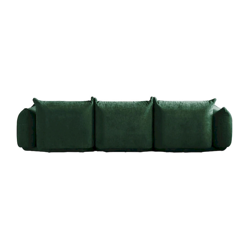 103 L-Shaped Sectional Sofa, Minimalist Chenille Modular 4-Seat Couch Sectionals with Reversible Chaise Ottoman