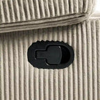 2Set Modern Lounger Upholstered Push Back Manual Recliner Chair