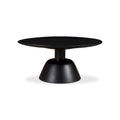 Macari Nelson Modern Solid Mango Wood Pedestal Coffee Table - 30W x 30D x 14H