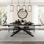 110.24 Extendable Rectangular Sintered Stone Dining Table - 78.74 to 110.24