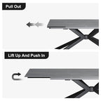 110.24 Extendable Rectangular Sintered Stone Dining Table - 78.74 to 110.24