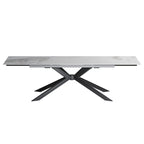 110.24 Extendable Rectangular Sintered Stone Dining Table - 78.74 to 110.24