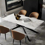 110.24 Extendable Rectangular Sintered Stone Dining Table - 78.74 to 110.24