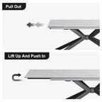 110.24 Extendable Rectangular Sintered Stone Dining Table - 78.74 to 110.24