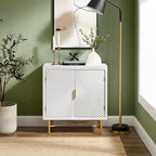 Art Leon Textured Wood Sideboard Accent Cabinet