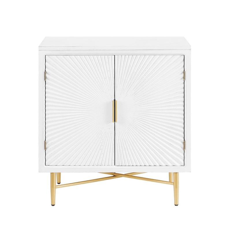 Art Leon Textured Wood Sideboard Accent Cabinet