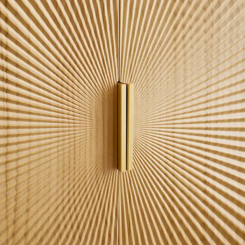 Art Leon Textured Wood Sideboard Accent Cabinet