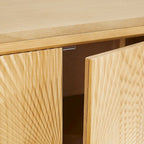 Art Leon Textured Wood Sideboard Accent Cabinet