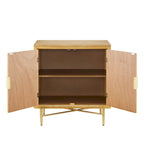 Art Leon Textured Wood Sideboard Accent Cabinet