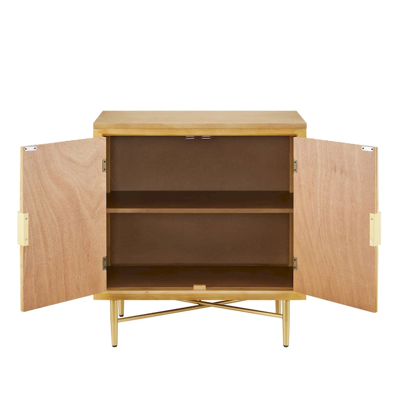 Art Leon Textured Wood Sideboard Accent Cabinet