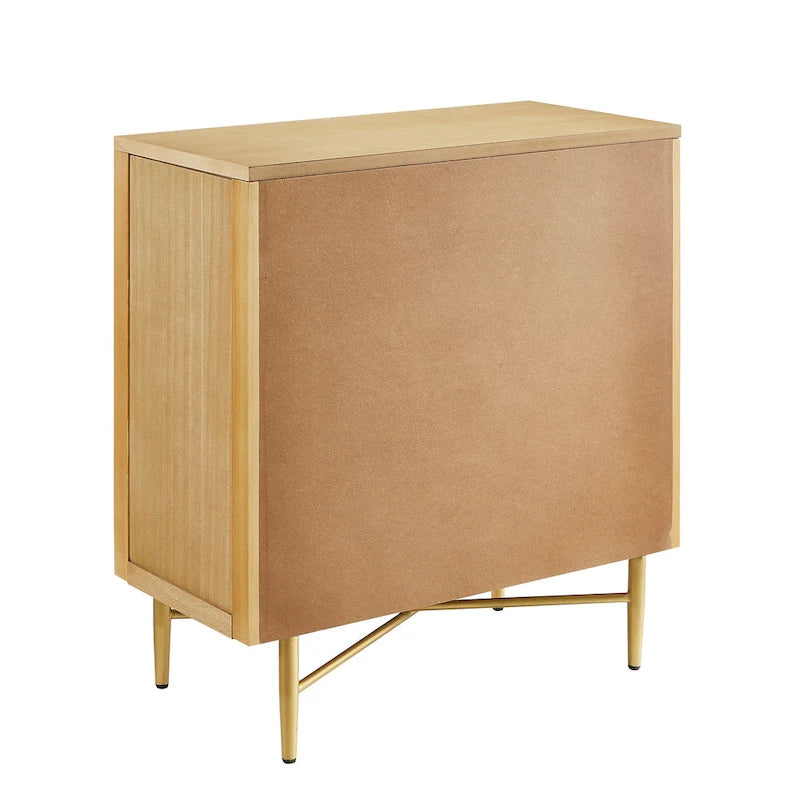 Art Leon Textured Wood Sideboard Accent Cabinet