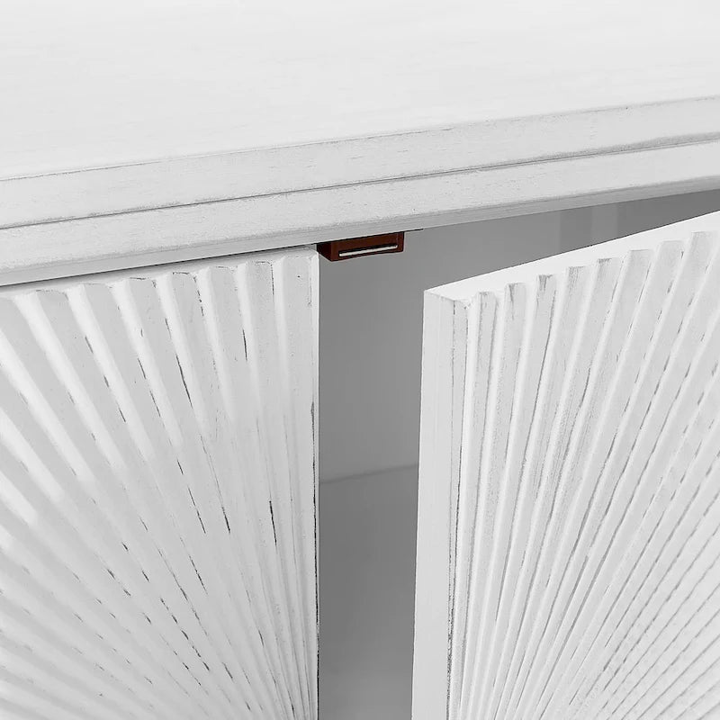 Art Leon Textured Wood Sideboard Accent Cabinet