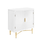 Art Leon Textured Wood Sideboard Accent Cabinet